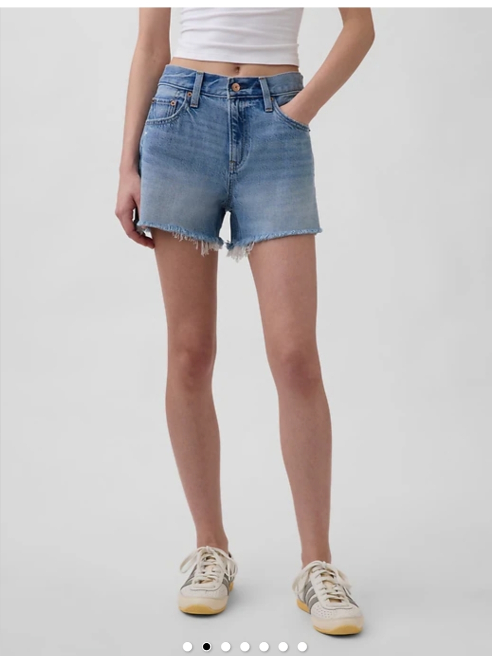 Gap 5" Mid-Rise Denim Cutoff Shorts